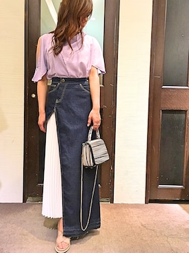 「Yasutoshi Ezumi（ヤストシエズミ）のアイテム」を使った、kimmyさん（レディース・161cm）の春コーディネート