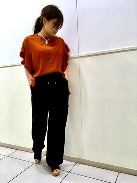 「M/M ATTACHMENT（エムエムアタッチメント）のアイテム（パンツ）」を使った、kimmyさん（レディース・161cm）の春コーディネート