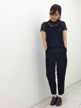 「ENSOR CIVET（アンソール）のアイテム」を使った、kimmyさん（レディース・161cm）の春コーディネート