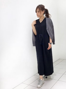 「B2nd」｜「アイテム（サロペット/オーバーオール）」を使った、kimmyさん（レディース・161cm）の夏コーディネート