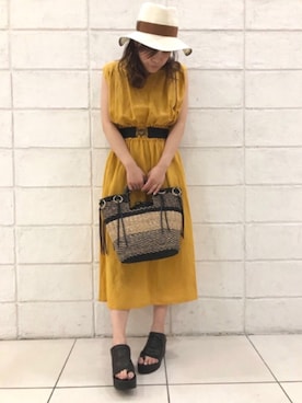 「LD TUTTLE（エルディータートル）のアイテム（サンダル）」を使った、kimmyさん（レディース・161cm）の春コーディネート