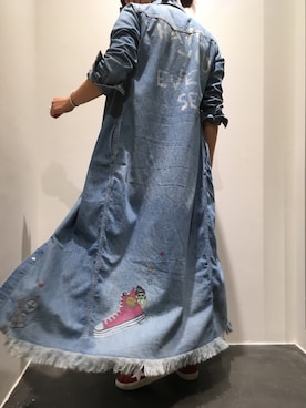 「B2nd」｜「アイテム（シャツワンピース）」を使った、kimmyさん（レディース・161cm）の秋コーディネート