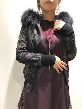 「アキコーデ」｜「アイテム（ブルゾン）」を使った、kimmyさん（レディース・161cm）の秋コーディネート
