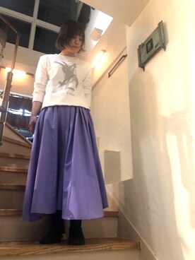 「ビーセカンド」｜「アイテム（スウェット）」を使った、kimmyさん（レディース・161cm）の冬コーディネート
