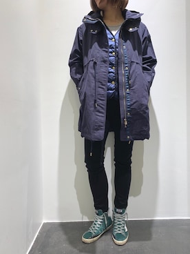 「TATRAS（タトラス）のアイテム（モッズコート）」を使った、kimmyさん（レディース・161cm）の春コーディネート