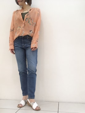 「forte_forte（フォルテフォルテ）のアイテム（シャツ/ブラウス）」を使った、kimmyさん（レディース・161cm）の春コーディネート