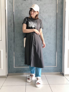 「ビーセカンド」｜「アイテム（ワンピース/ドレス）」を使った、kimmyさん（レディース・162cm）の春コーディネート