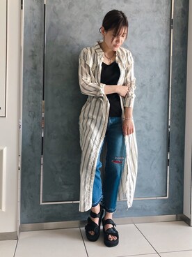 「ビーセカンド」｜「アイテム（ワンピース/ドレス）」を使った、kimmyさん（レディース・162cm）の春コーディネート