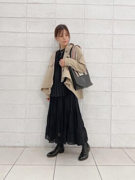 「ビーセカンド」｜「アイテム（ブルゾン）」を使った、kimmyさん（レディース・162cm）の秋コーディネート