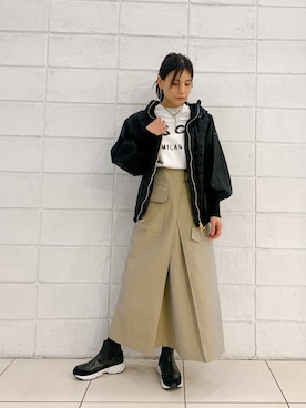 「MSGM（エムエスジーエム）のアイテム」を使った、kimmyさん（レディース・162cm）の冬コーディネート