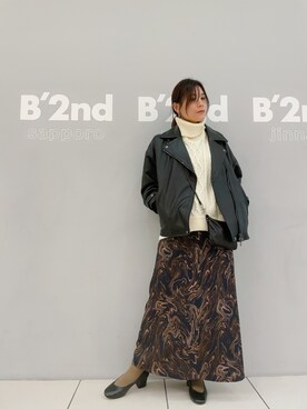 「ビーセカンド」｜「アイテム（パンプス）」を使った、kimmyさん（レディース・162cm）の冬コーディネート