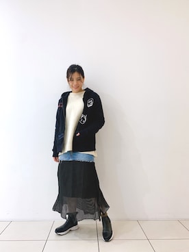 「ハンドペイント」｜kimmyさん（レディース・162cm）の冬コーディネート
