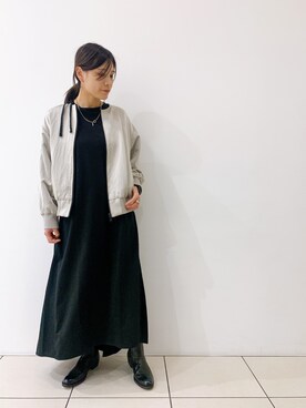 「ビーセカンド」｜「アイテム（ブルゾン）」を使った、kimmyさん（レディース・162cm）の冬コーディネート