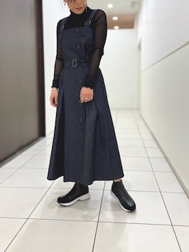 「ビーセカンド」｜「アイテム（ワンピース/ドレス）」を使った、kimmyさん（レディース・162cm）の春コーディネート