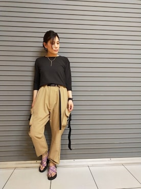 「FEMMENT（ファモン）のアイテム」を使った、kimmyさん（レディース・162cm）の春コーディネート