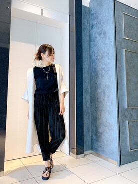 「B2nd」｜「アイテム（シャツワンピース）」を使った、kimmyさん（レディース・162cm）の春コーディネート