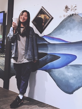 「a la sha（-）のアイテム」を使った、Fenny Wangさん（レディース・160cm）の秋コーディネート