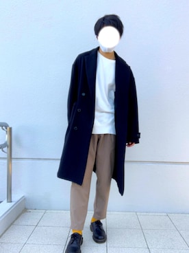 「UNIQLO（ユニクロ）の50色ソックス（消臭機能付き）（ソックス/靴下）」を使った、ださん（メンズ・170cm）の冬コーディネート