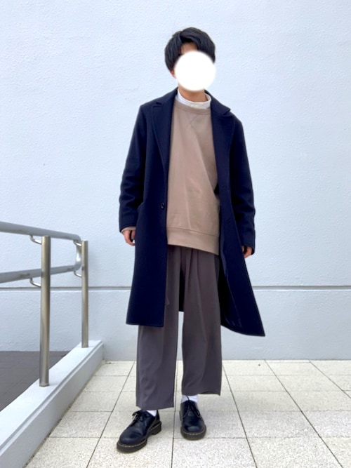 LIDNM 新品 Super110's BEAVER チェスターコート Sサイズ LIDNM（リドム）の「Super110's BEAVER OVER COAT（チェスター