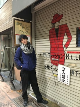 「RAGEBLUE（レイジブルー）のアイテム（マウンテンパーカー）」を使った、Taiheiさん（メンズ・178cm）の冬コーディネート