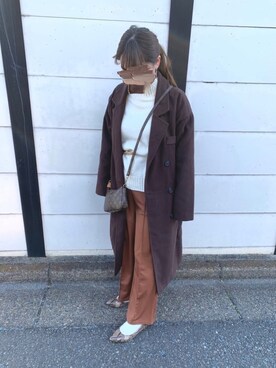 「GOGOSING（ゴゴシング）のアイテム（ジャケット/アウター）」を使った、cさん（レディース・158cm）の冬コーディネート
