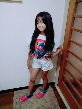 「アイテム（サンダル）」を使った、uraratanさん（キッズ・123cm）の夏コーディネート
