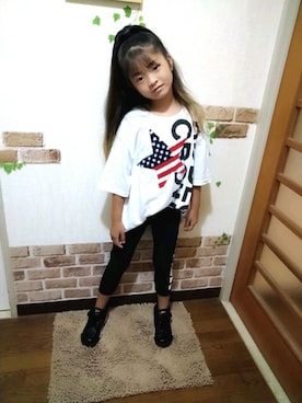 「アイテム（シューズ）」を使った、uraratanさん（キッズ・123cm）の夏コーディネート