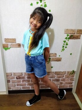 「アイテム（シューズ）」を使った、uraratanさん（キッズ・123cm）の夏コーディネート