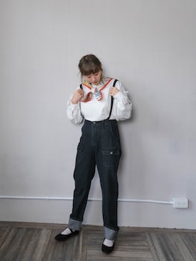 「ボーイッシュ」｜「アイテム（雑貨/ホビー）」を使った、くまくん🐻さん（レディース・158cm）の冬コーディネート