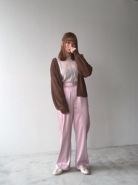 「Kastane」｜「アイテム（雑貨/ホビー）」を使った、くまくん🐻さん（レディース・158cm）の春コーディネート