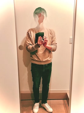 「URBAN RESEARCH Sonny Label（アーバンリサーチサニーレーベル）のアイテム（スウェット）」を使った、pamp-camp-mintさん（メンズ・177cm）の秋コーディネート