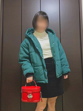 「OZOC（オゾック）のアイテム（ニット/セーター）」を使った、Suuさん（レディース・151cm）の冬コーディネート