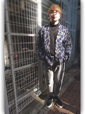 「HALHAM（ハルハム）のアイテム（ジャケット/アウター）」を使った、はじそんさん（メンズ・177cm）の冬コーディネート