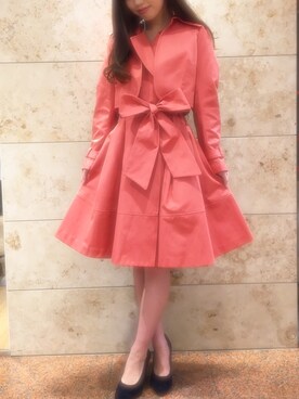 「BSTR」｜「アイテム（トレンチコート）」を使った、miho♡さん（レディース・161cm）の冬コーディネート
