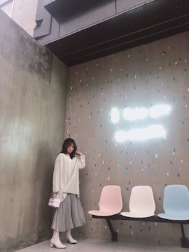 「sandro（サンドロ）のアイテム」を使った、BABE_ZHOUさん（レディース・164cm）の冬コーディネート