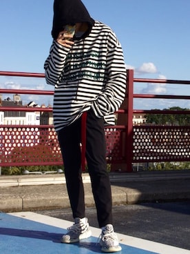 「MARCELO BURLON（マルセロ・バーロン）のアイテム（その他）」を使った、しゅうさん（メンズ・176cm）の秋コーディネート
