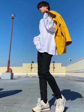 「UNIVERSAL OVERALL（ユニバーサルオーバーオール）のアイテム（ブルゾン）」を使った、syunさん（メンズ・173cm）の秋コーディネート