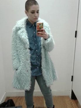 「Guess（ゲス）のアイテム（その他アウター）」を使った、abbadeepcutsさん（レディース・155cm）の春コーディネート