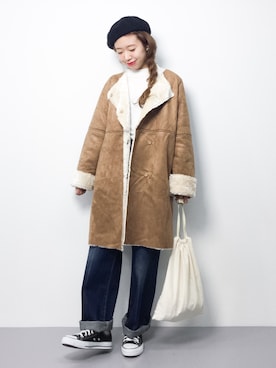 りっぴーさん（レディース・154cm）の冬コーディネート