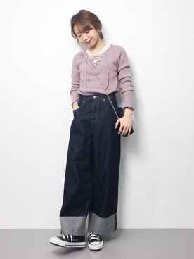 りっぴーさん(レディース・154cm)の冬コーディネート