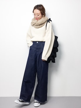 りっぴーさん（レディース・154cm）の冬コーディネート