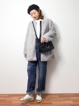 りっぴーさん（レディース・154cm）の冬コーディネート