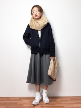 りっぴーさん(レディース・154cm)の冬コーディネート