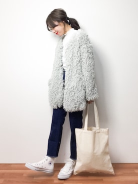 りっぴーさん（レディース・154cm）の冬コーディネート