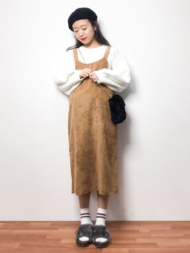 りっぴーさん(レディース・154cm)の冬コーディネート
