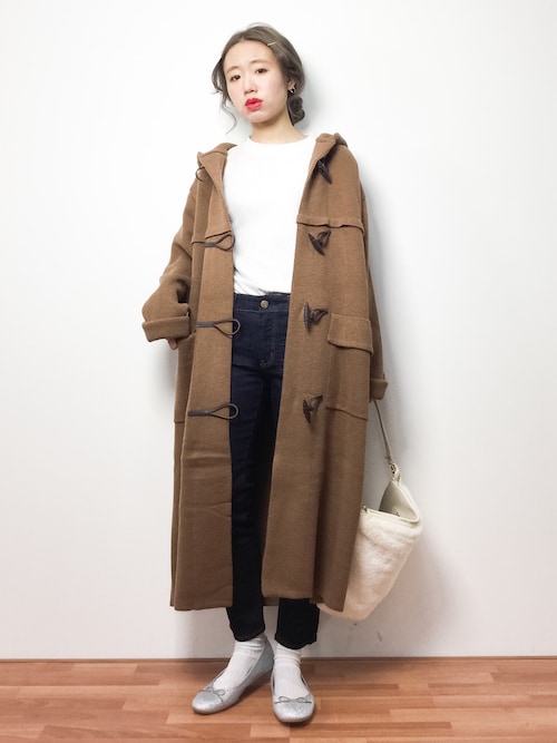 りっぴー Zozotown Ameriのダッフルコートを使ったコーディネート Wear