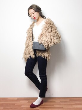 りっぴーさん(レディース・154cm)の冬コーディネート