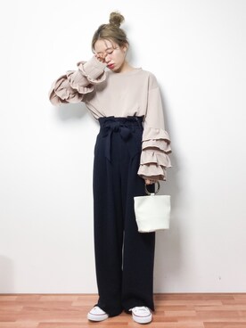 りっぴーさん（レディース・154cm）の冬コーディネート