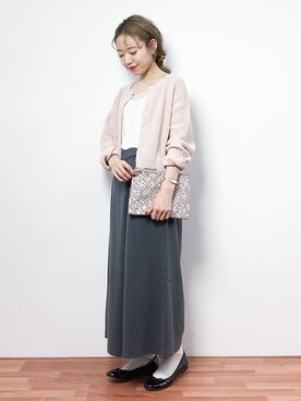 「Accessorize（アクセサライズ）のアイテム（クラッチバッグ）」を使った、りっぴーさん（レディース・154cm）の冬コーディネート