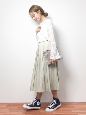 「Accessorize（アクセサライズ）のアイテム（クラッチバッグ）」を使った、りっぴーさん（レディース・154cm）の冬コーディネート